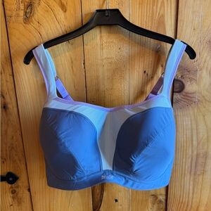 Panache Sport Bra 38FF 38H 5D Blue